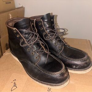 Red Wing Shoes Black Leather Boots